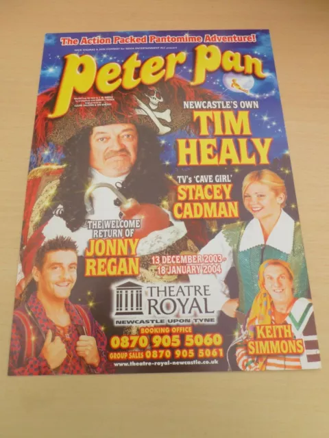 Tim Healy Stacey Cadman Jonny Regan Keith Simmons Newcastle Pantomime Flyer 2003