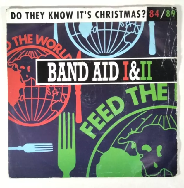 Band Aid Do They Know It's Christmas 1 And 2 1984/89 7" Vinyl Single Polydor