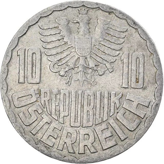 [#958373] Coin, Austria, 10 Groschen, 1967, Vienna, VF, Aluminum, KM:2878