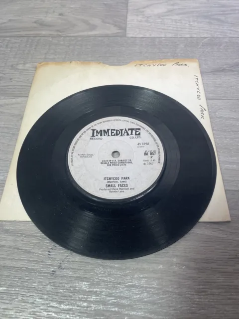 Small Faces-Itchycoo Park / Im Only Dreaming 7" Vinyl Single 1967 Immediate 057