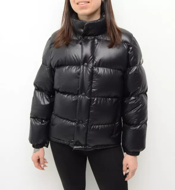 Women's Vintage Moncler Black Down Puffer Jacket Size 0,~XS-S