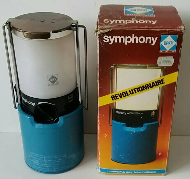 CAMPING GAZ GAS Lampe Symphony Outdoor im original Karton Revolutionär +  BDA 1a EUR 66,00 - PicClick DE