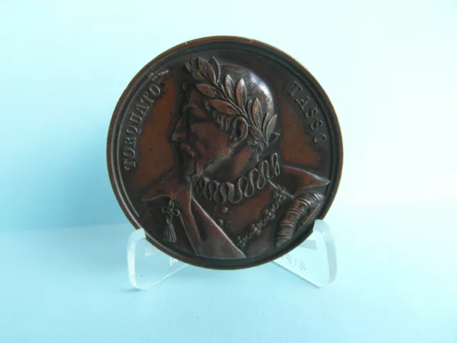 Médaille Montenegro 1844: Troisième centenaire de la naissance de TORQUATO TASSO