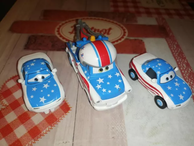 1 lot de  voitures cars disney pixar metal  d occasion rare
