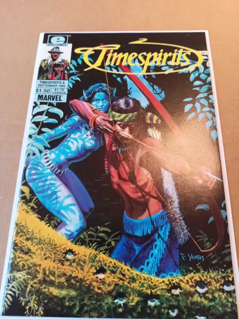 Timespirits #6 (1986) Blue Avatar Character? Marvel/Epic Comics Solid VF/NM L@@K