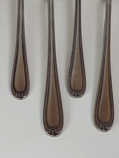 Rogers Co Stanley Roberts CAMEO Stainless Steel Iced Tea Spoons Set of 4 7.5"