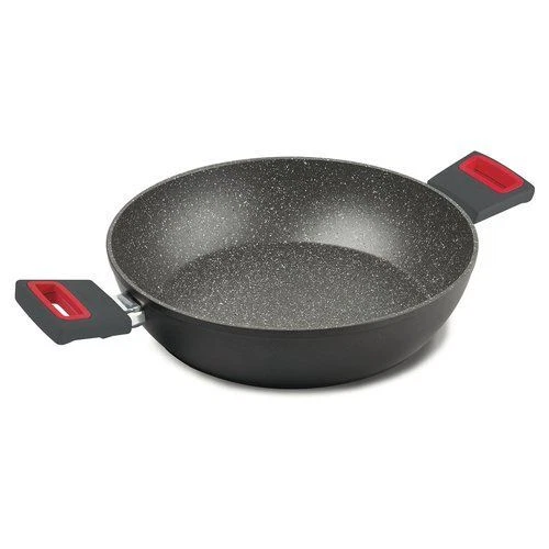 Ghidini Cipriano Viva' Poêle Grise et Rouge 28cm 2257-Ghidini
