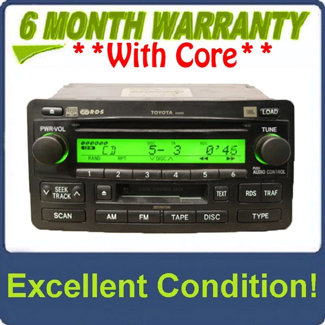 04 05 06 Toyota Tundra JBL Radio 6 Disc CD Changer Player A56830 86120-0C140