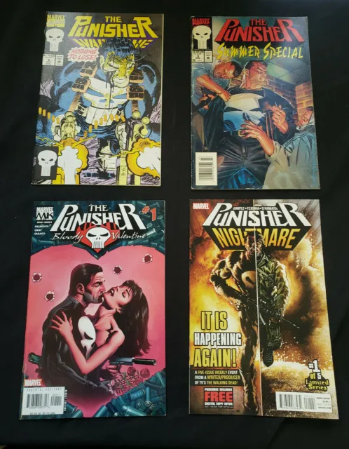 Punisher 4Pc (Vf) Bloody Valentine Issue #1 (One-Shot), War Zone 1992-2013