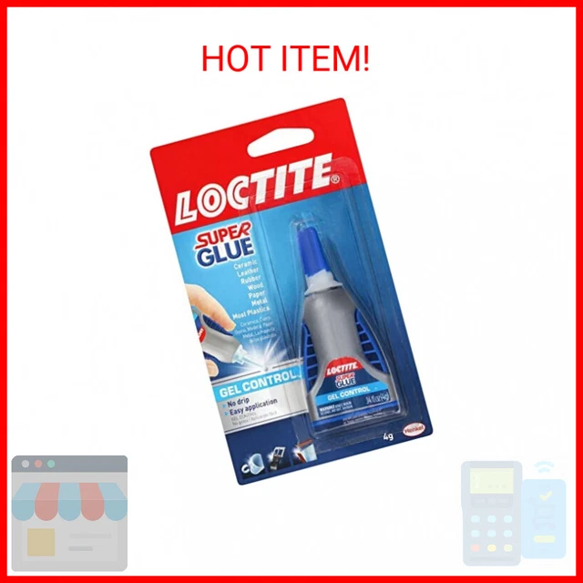 LOCTITE SUPER GLUE Gel Control, Clear Superglue for Plastic, Wood