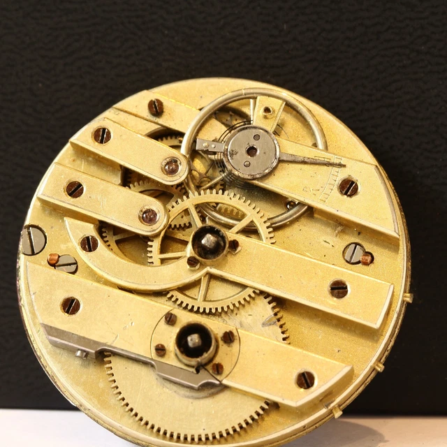 Mouvement Mécanique DEPOUILLY Pour Montre à Gousset - Diamètre 41 Mm, Balancier Fonctionnel