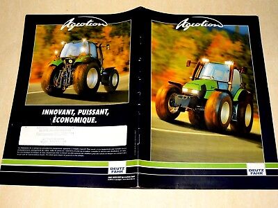 Affiche Tracteur DEUTZ 7206 Poster Brochure Prospekt Tractor Trattore Traktor 