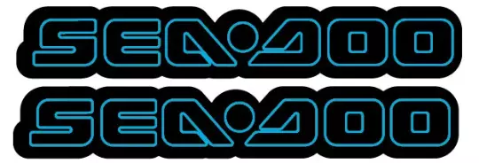 SEA-DOO Stickers Speedsters Sportster Boat Challenger Decals 2X 3