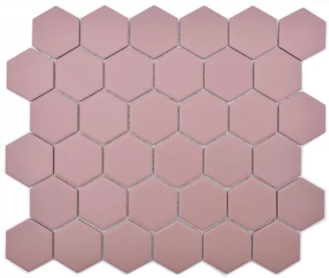 Cerámica Mosaico Hexágono Klinkerrot R10B Plato de Ducha Baldosa Azulejos