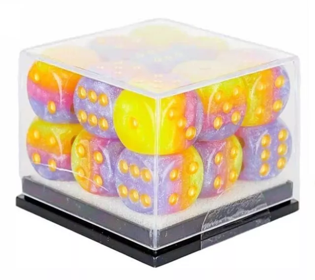 Sirius Dice SDZ000817 12 mm D6 Cube Set - Tahitian Sunset - 18 Count (US IMPORT)