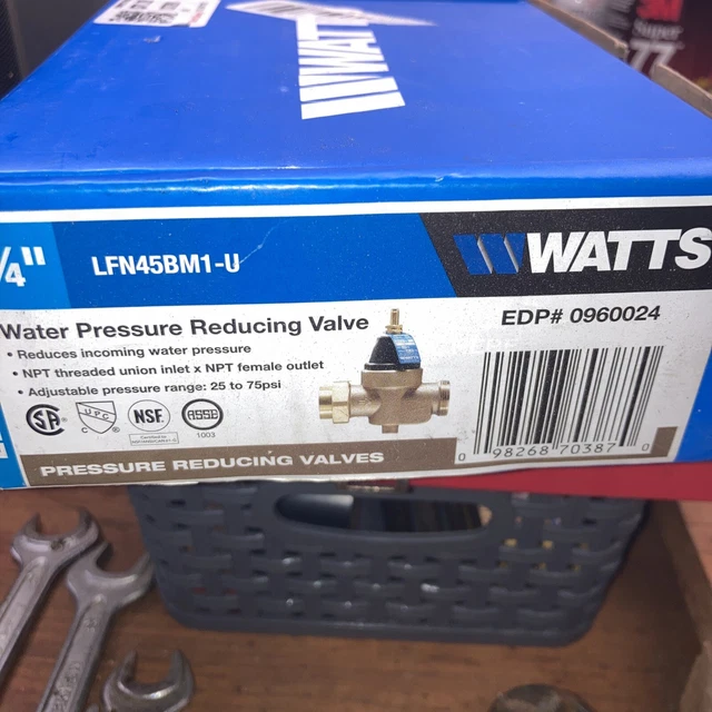 Watts Water Pressure Reducing Valve 3/4" LFN45BM1-U fast Ship Same Day