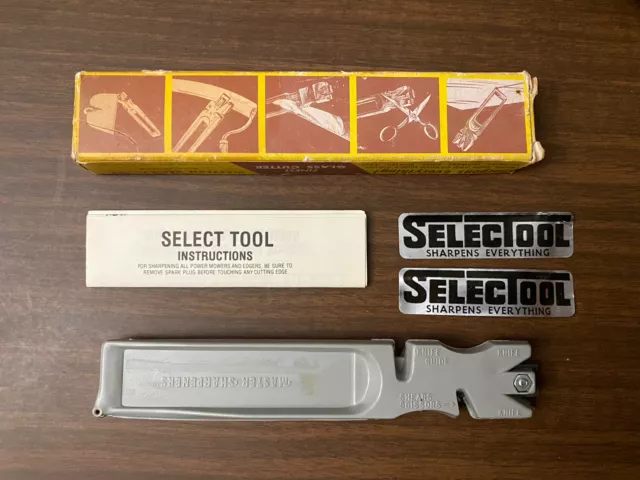 Master Sharpener Vintage Selectool Universal Sharpening Tool Glass Cutter