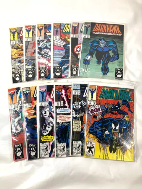 1991 Marvel Comics Darkhawk #2-13 Comic Book Lot - Spider-Man Punisher Daredevil
