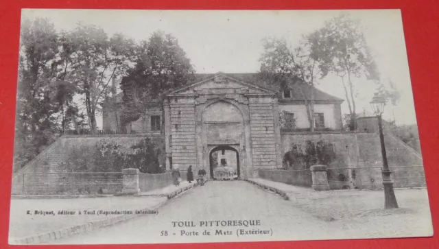 Cpa Postcard 1920-1930 Toul Porte De Metz 54 Murder And Moselle