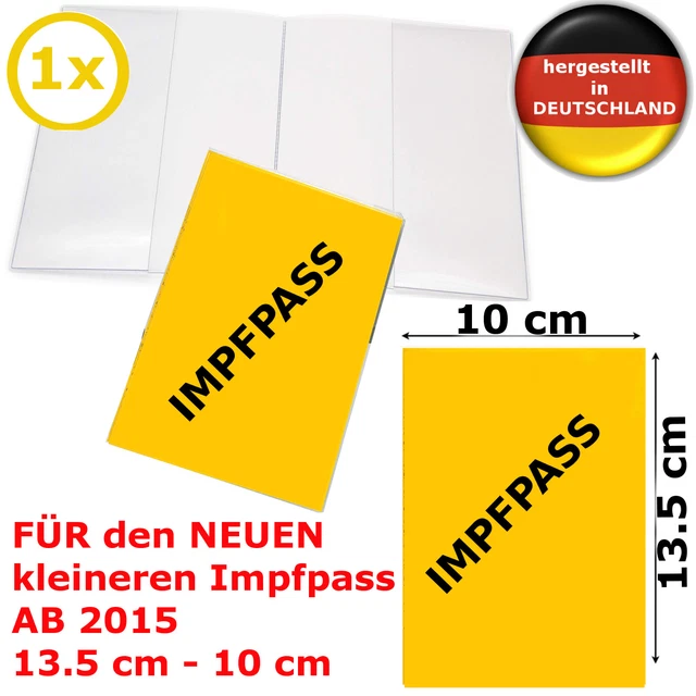 Impfpass Hülle Schutzhülle Impfpasshülle für NEUEN Impfausweis 1x