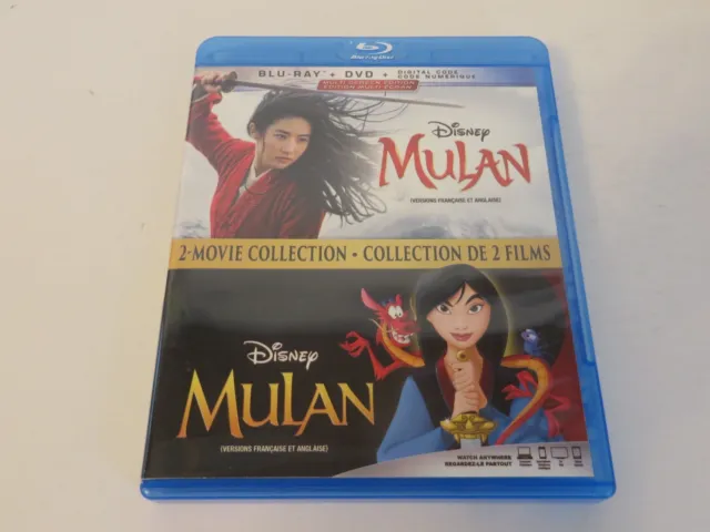 DISNEY MULAN 2 Movie Collection Live Action & Animated Blu Ray Blu Ray ...