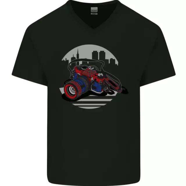 Superhero Camera Photography Photographer Mens V-Neck Cotton T-Shirt