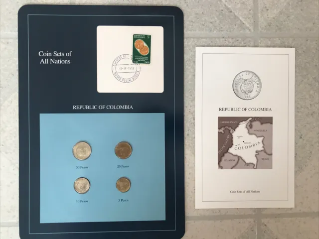 coin sets of all nations Republic of Columbia 1992