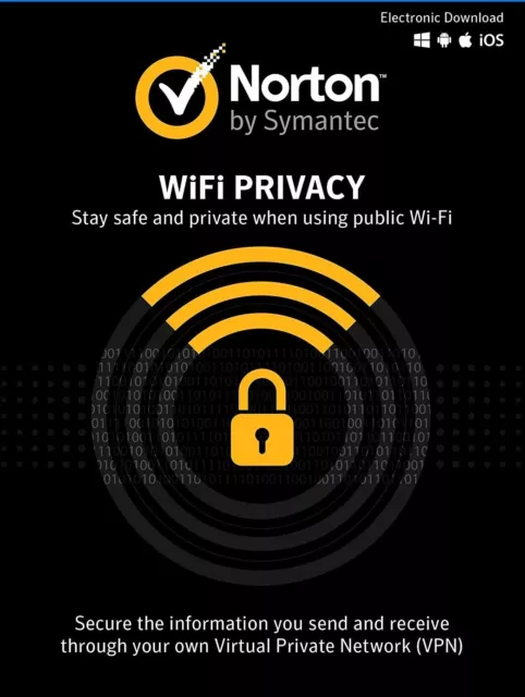 Norton VPN 2024 unbegrenzte sichere Privatsphäre 1 Gerät 1 Jahr 5 Minuten E-Mail-Zustellung 2