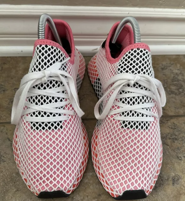 Talla 7 - Adidas Originals Deerupt Runner Cloud Blanco/Rosa Verdadero 3