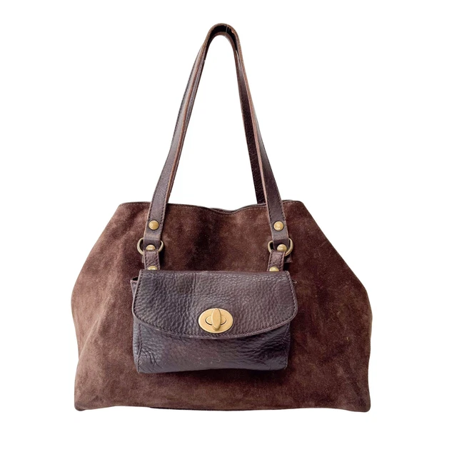 00s Miu Miu Archive Suede×Denim Bag