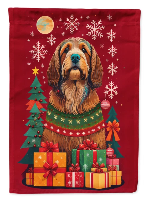 Otterhound Holiday Christmas Flag Canvas House Size DAC3133CHF