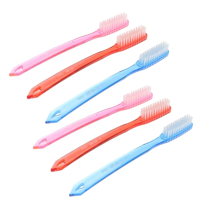 6 piezas cepillo de dientes premium cerdas duras para adultos