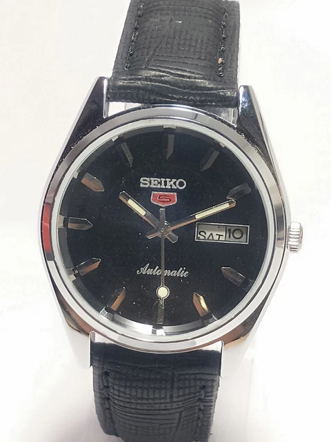 Vintage Seiko Automatic Movement Day Date Analog Dial Wrist Watch F24