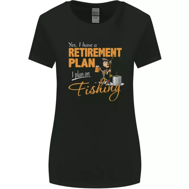 T-shirt donna taglio più largo Retirement Plan Fishing Funny Fisherman