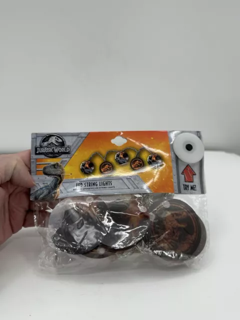 NIB Jurassic Park World Party Supplies LED String Lights