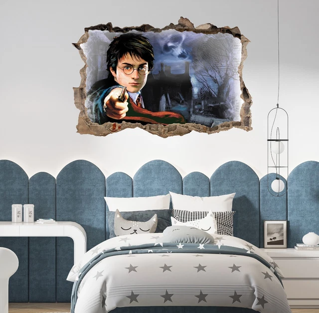 HARRY POTTER HOGWARTS 3D Smashed Hole Decal Wall Sticker Decor Art ...