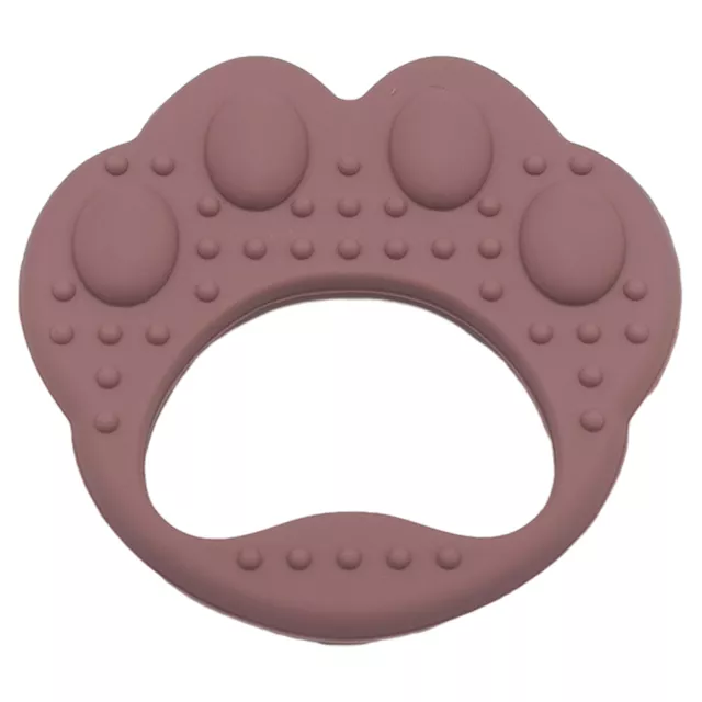 Baby Toddler Teether Soft Silicone Dog Paw Shape Baby Teethers Food-Grade 3