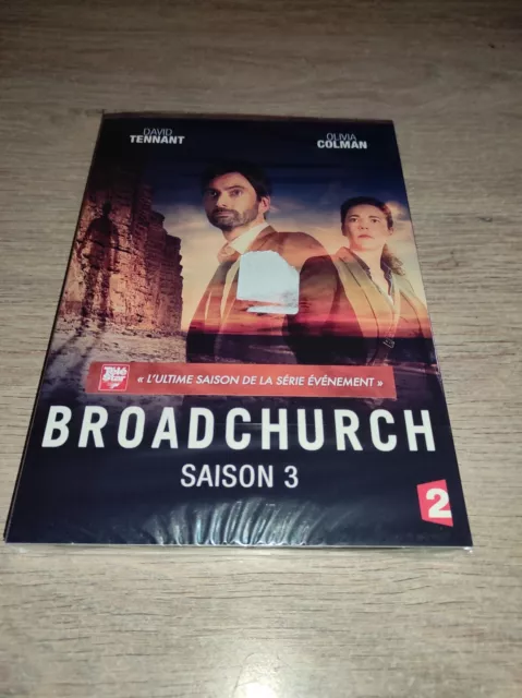 * Coffret Neuf Sous Blister Broadchurch Integrale Saison 3 ( 3 Dvd ) Vf