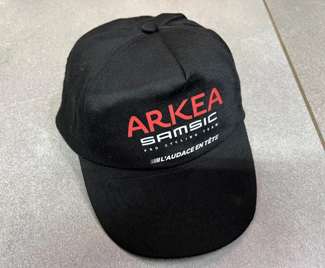 Casquette Cap Officielle Noire Velo Cyclisme Team Arkea Samsic Pro Cycling Rare