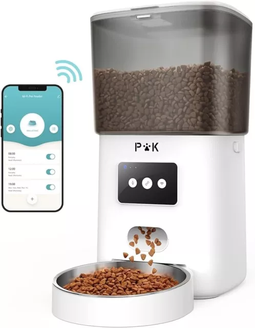 PUPPY KITTY Distributore Automatico Cibo Gatti Con  2.4G Wifi