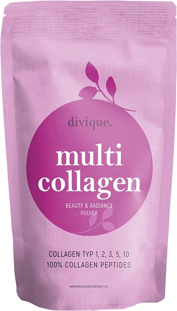 Divique Kollagen Pulver [500G] - Premium Collagen Complex Typ 1, 2, 3, 5, 10-100