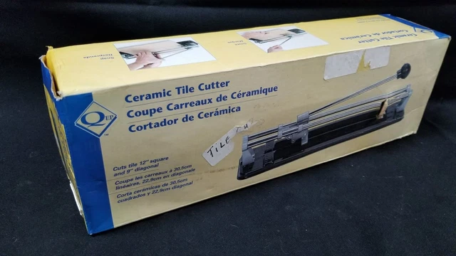 QEP Ceramic Tile Cutter In Box Cuts Up To 12" 9" Diagonal Score And Snap
