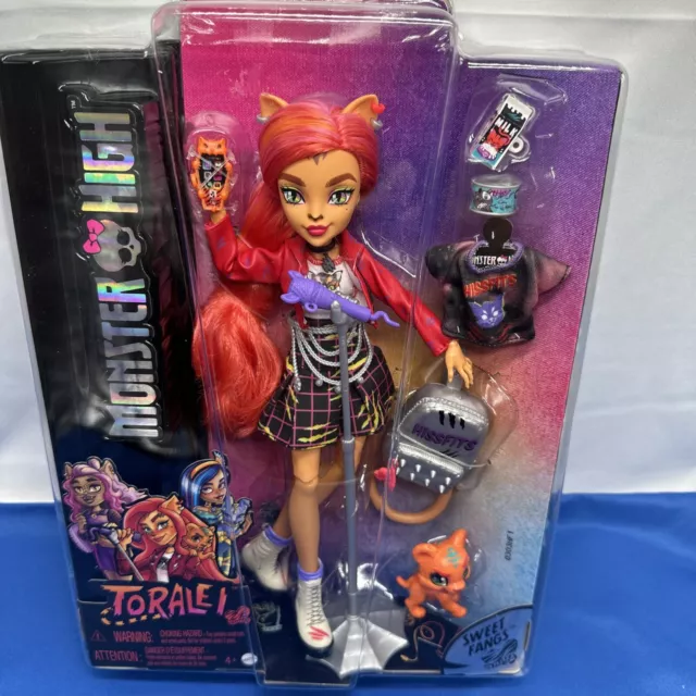 Monster High TORALEI Doll & Pet SWEET FANGS Play Set G3 Reboot NEW 2022 In  Hand