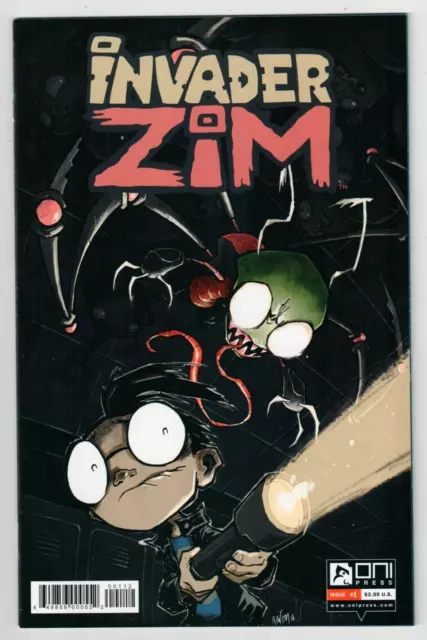 INVADER ZIM #1 Comic 2nd Printing Variant Cover Oni Press 2015 Jhonen Vasquez