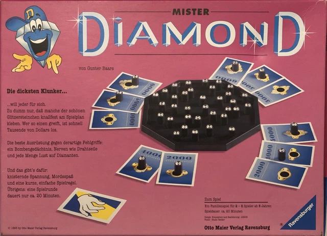 Ravensburger Mister Diamond 1993 vollständig Familienspiel 2