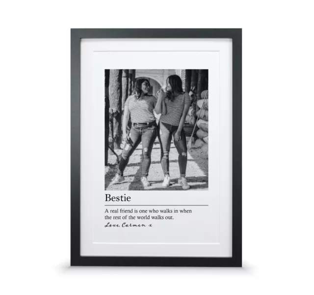 Photo gift for best friend | Personalised Christmas definition gift for bestie