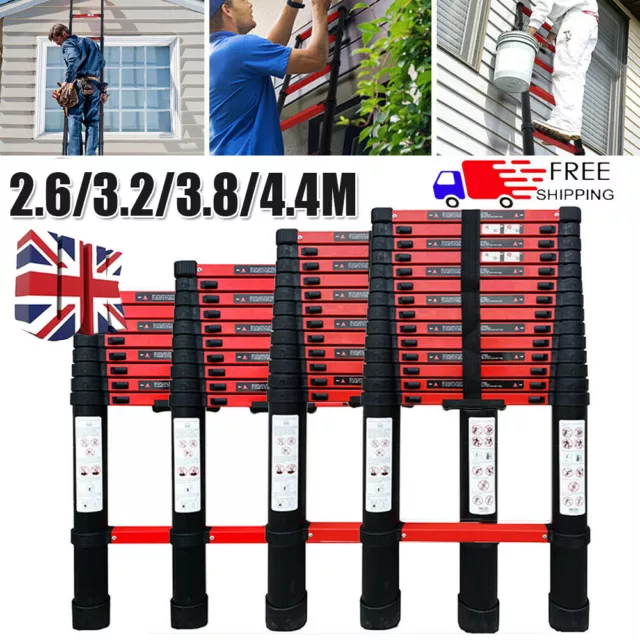 2.6M/3.2M/3.8M/4.4M Multi-Purpose Aluminium Telescopic Folding Ladder Extendable