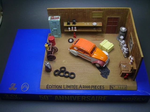 Norev 1:43 - Petite citadine miniature - Coffret les 60 ans de la 2cv
