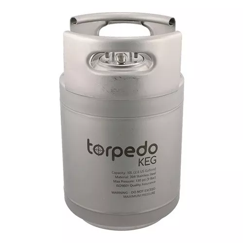 2.5 Gal Torpedo Ball Lock Corny Kegs (Stackable Kegs) stainless steel homebrew