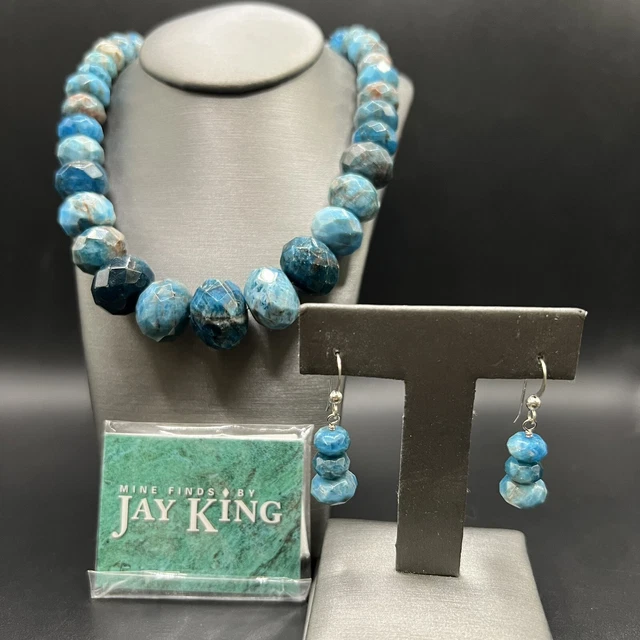 JAY KING DTR Desert Rose Trading Sterling Silver Blue Apatite Necklace